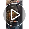 Electric Pizza Oven 12-Inch Countertop with Ceramic Stone & Dual Heat Control - Black