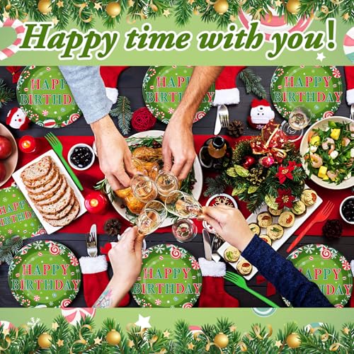 Havawish 96 Pcs Christmas Merry Birthday Decorations Set Candy Variation