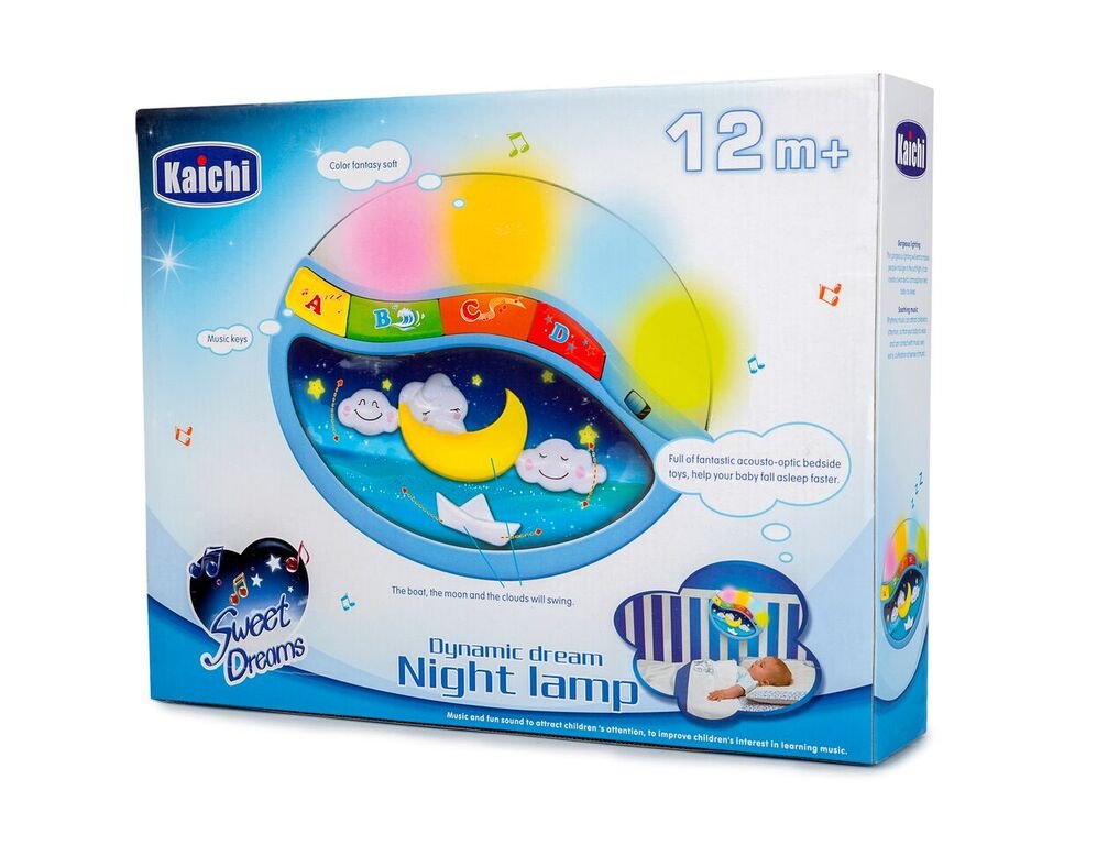 Magic Sleep Baby Crib Clip Night Lamp - Soothing Melodies for Peaceful Sleep | Blue