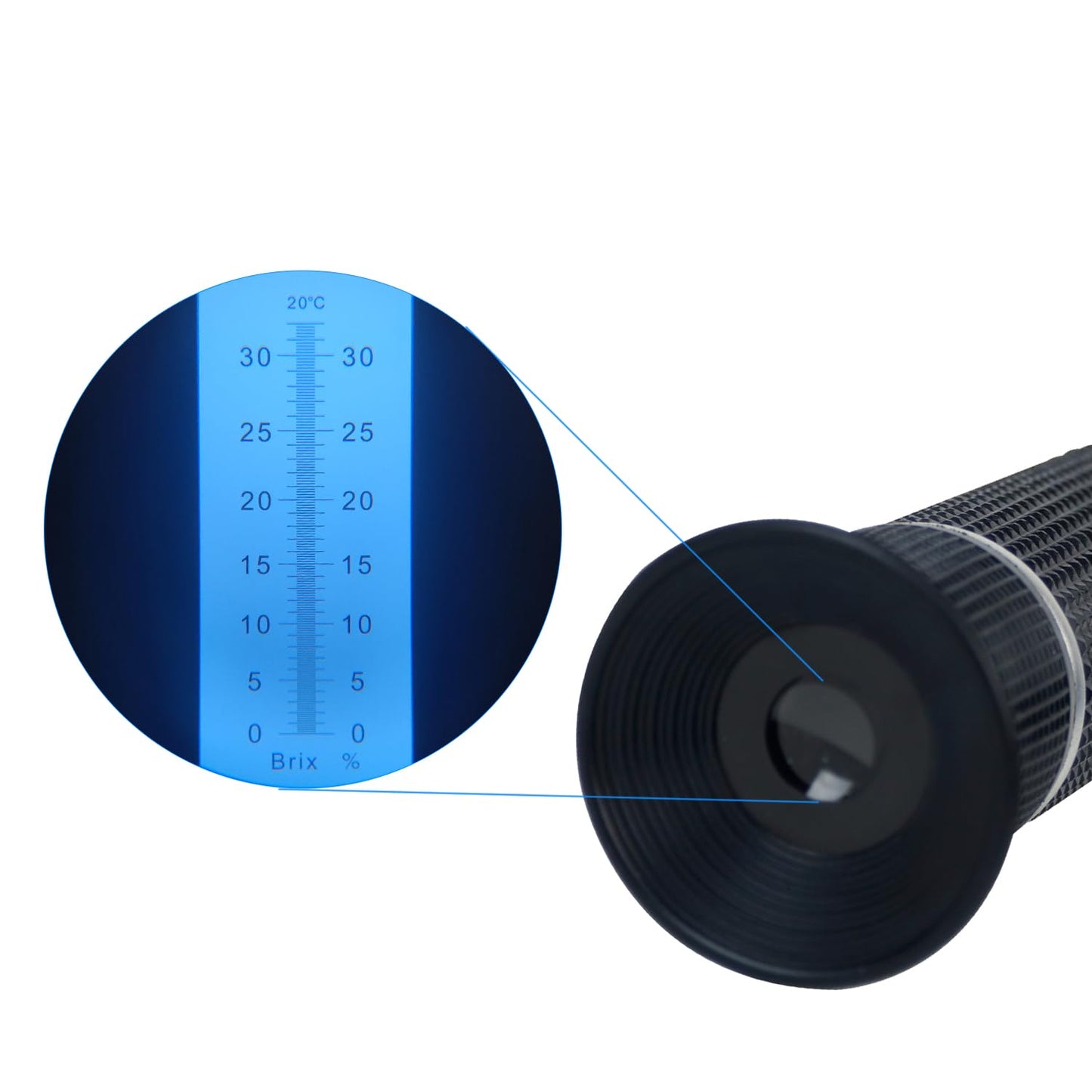 NANBEI 0-32% Brix Meter Refractometer with ATC, brix Refractometer,lab Refractometer forfruit, Fruit Juice,Wine Making