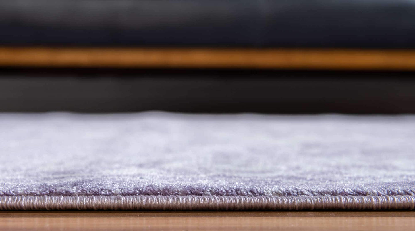 Unique Loom Traditional Classic Intricate Design Distressed Vintage Detail, Area Rug, 4 ft x 6 ft, Purple/Ivory