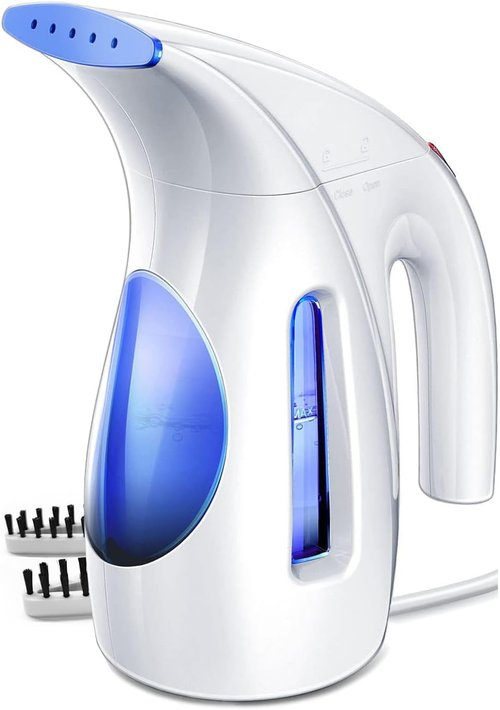 HiLIFE Portable Handheld Clothing Steamer - 700W Quick Wrinkle Remover with 240ml Capacity | Blue