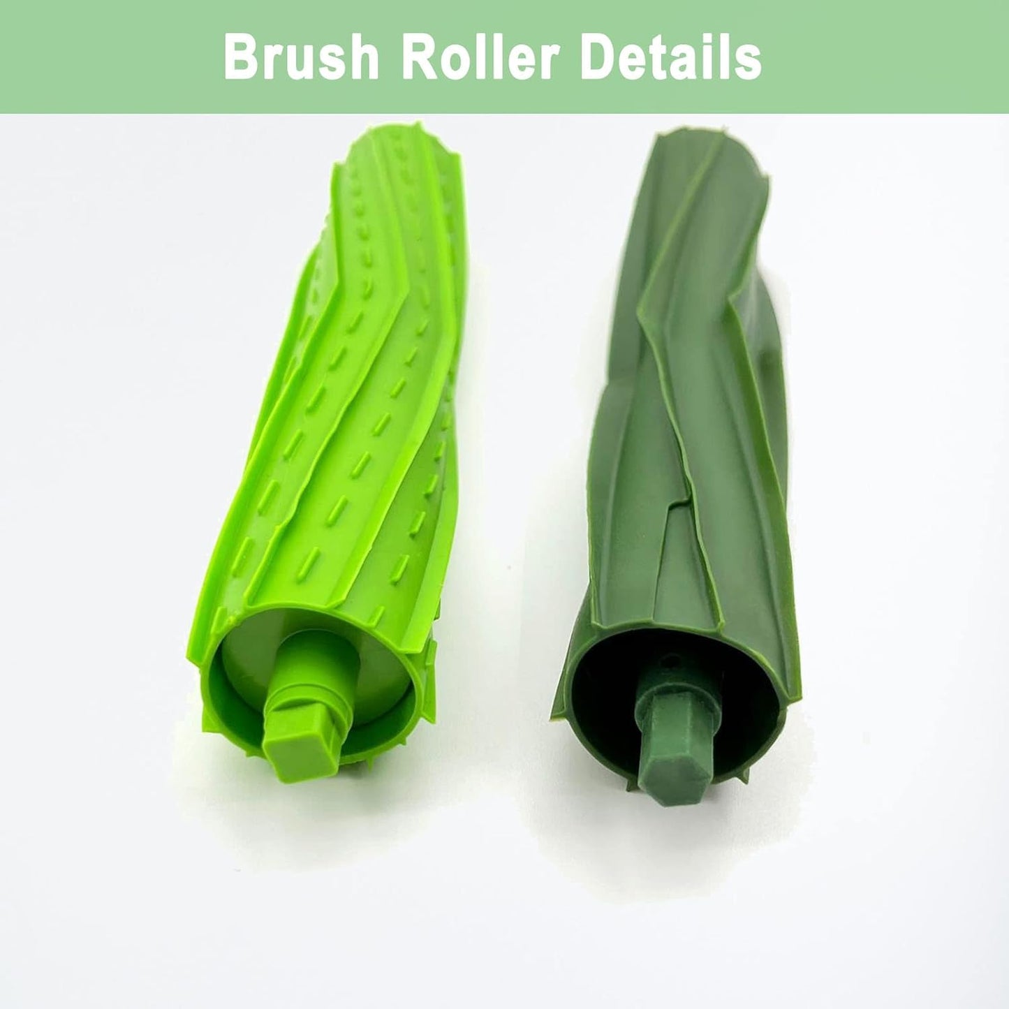 Tivcroxs Replacement Parts - Multi-Surface Rubber Brush Roller for iRobot Roomba i3, i7, j7 & More - 4 Sets