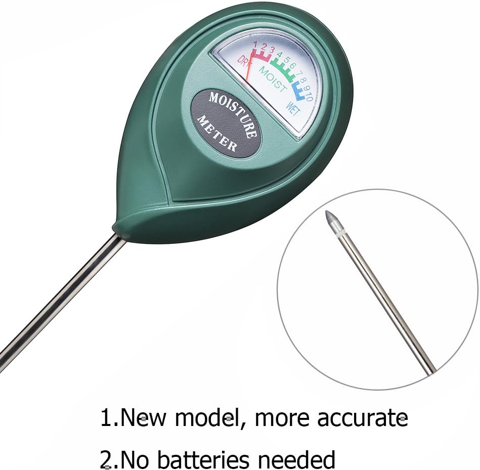 XLUX Soil Moisture Sensor Meter - Battery-Free Hygrometer for Gardening & Farming | 2-Pack