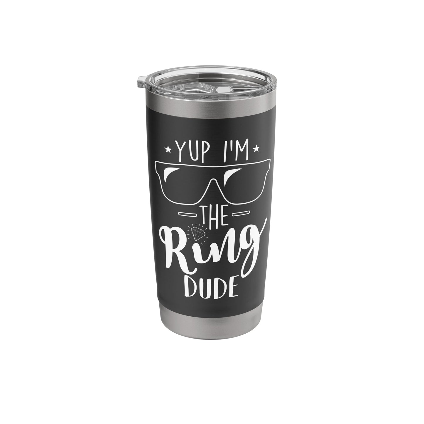 Yup I'm The Ring Dude Funny Ring Bearer Wedding Gift Stainless Steel Insulated Tumbler