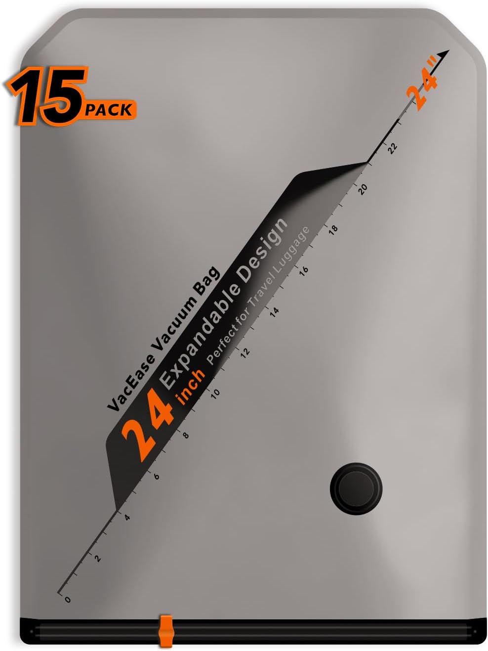 Vacbird 15 Pack Vacuum Bags for Storage - 24” Compact & Airtight Design
