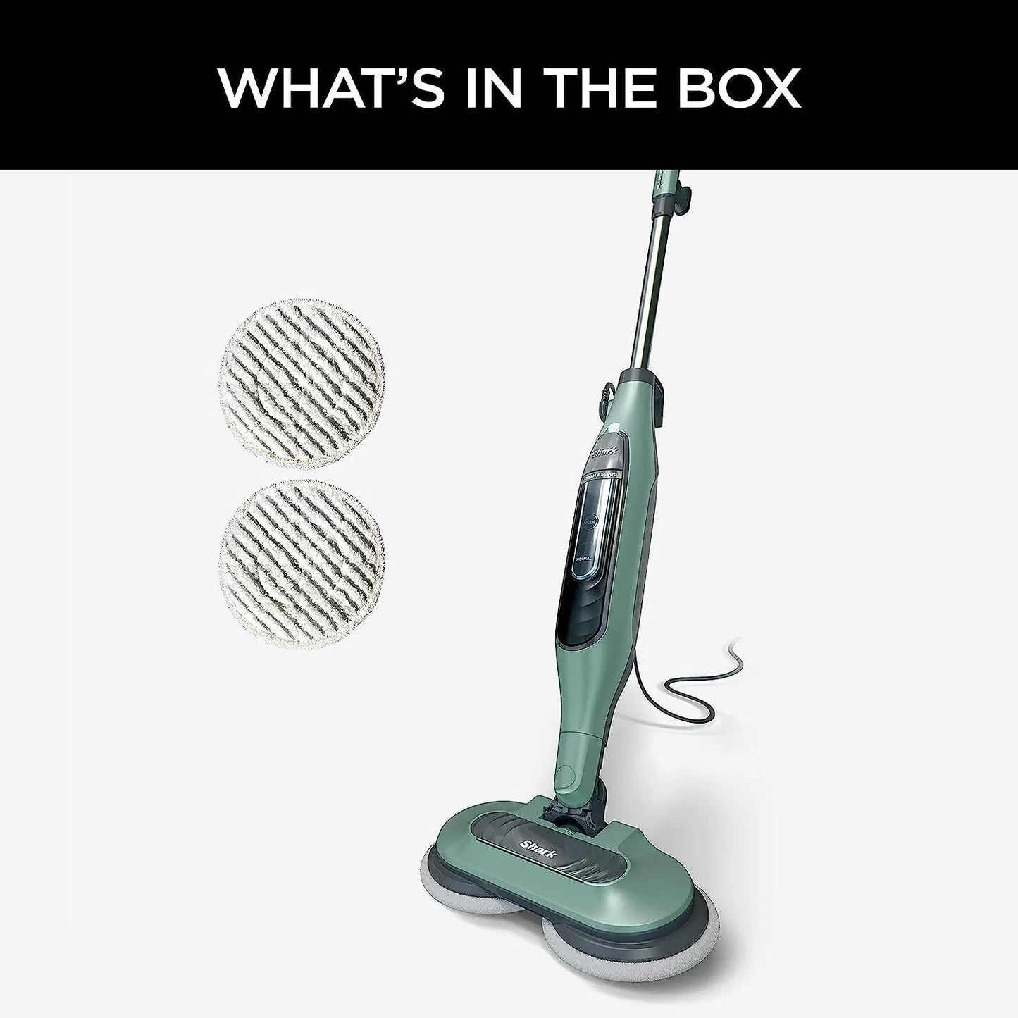 Shark S7000AMZ Steam Mop - All-in-One Scrubbing & Sanitizing for Hard Floors | Pure Water Technology