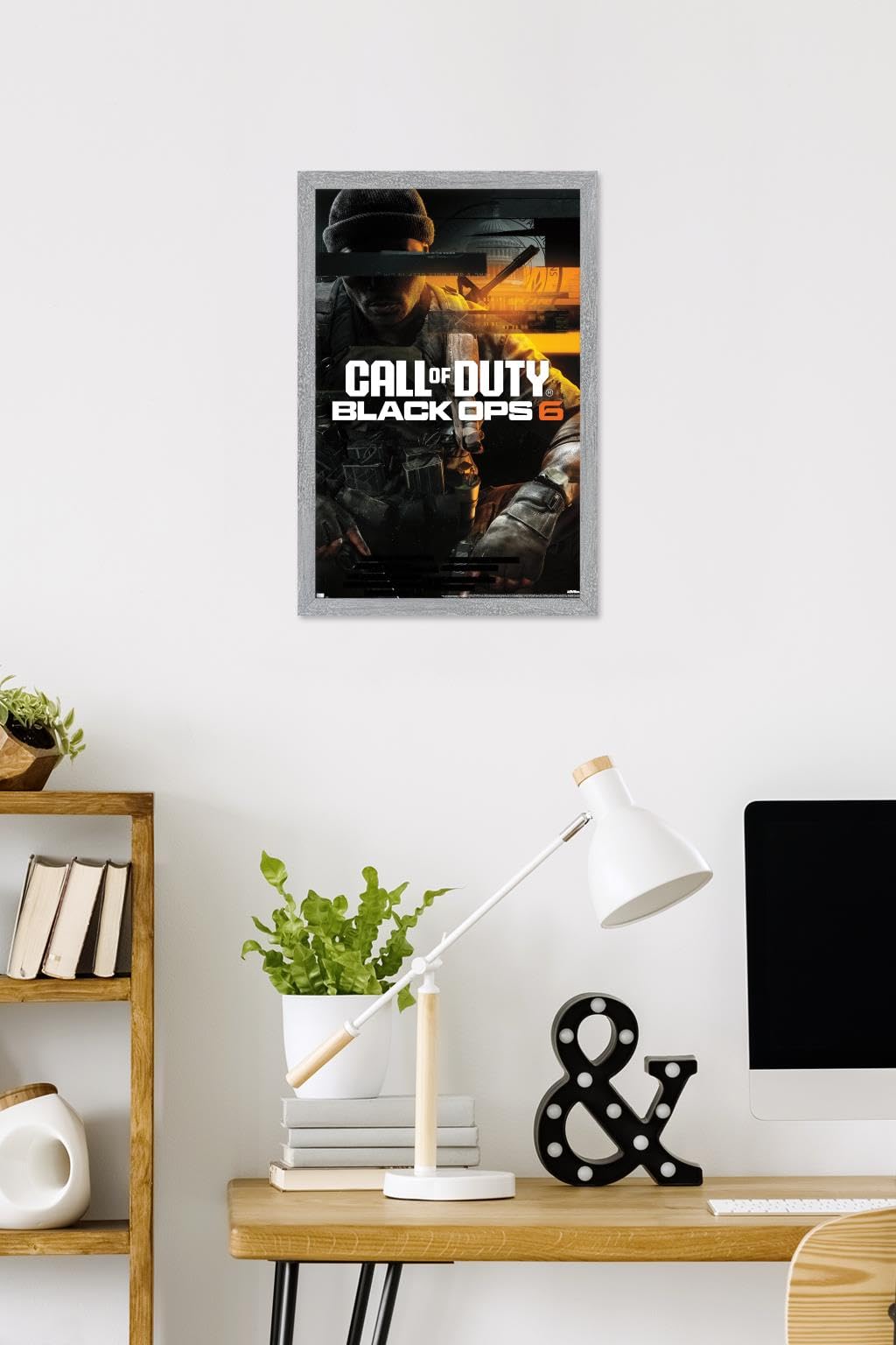 Call Of Duty: Black Ops 6 - Key Art Wall Poster, 22.4L" x 14.7W", Gray Framed Version