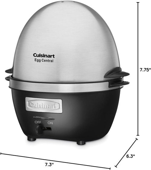 Cuisinart CEC-10 Egg Cooker - Brushed Stainless Steel Design for Perfectly Cooked Eggs