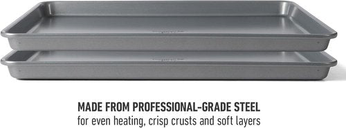 Calphalon Titan Steel Core Nonstick Cookie Sheet - 12 x 17 Inch, Durable & Easy to Clean