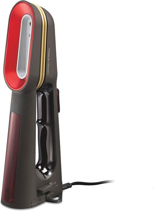 CHI SteamPress Handheld Garment Steamer - 3-in-1 Design, 200ml Tank, Fast Heat-Up in 25 Seconds, Black