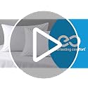 White Large Memory Foam Knee Pillow for Side Sleepers - Sciatica & Hip Support
