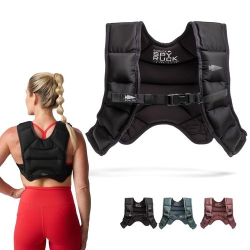 GORUCK 12LB Spy Ruck Women's Weighted Vest for Walking & Running - Weight Vest for Women Fitness Training with Adjustable Fit, Low-Profile Design for Weight Loss - Black