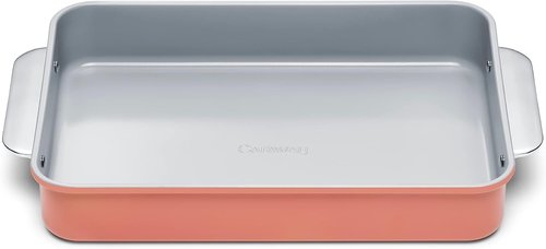 Caraway Non-Stick Ceramic 9”x13” Rectangle Pan - Naturally Slick & Non-Toxic - Perfect for Brownies & Lasagnas - Perracotta