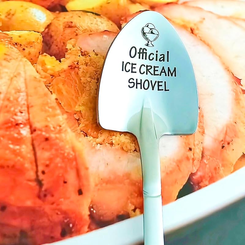 Official's Ice Cream Shovel Spoon - Stainless Steel Gift for Ice Cream Lovers, Dad, Sister, Christmas & Birthday