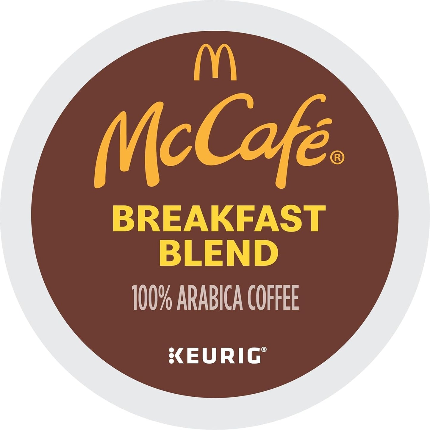 McCafe Breakfast Blend Coffee | Light Roast Single Serve K-Cup Pods | 60 Count (6 Packs of 10)