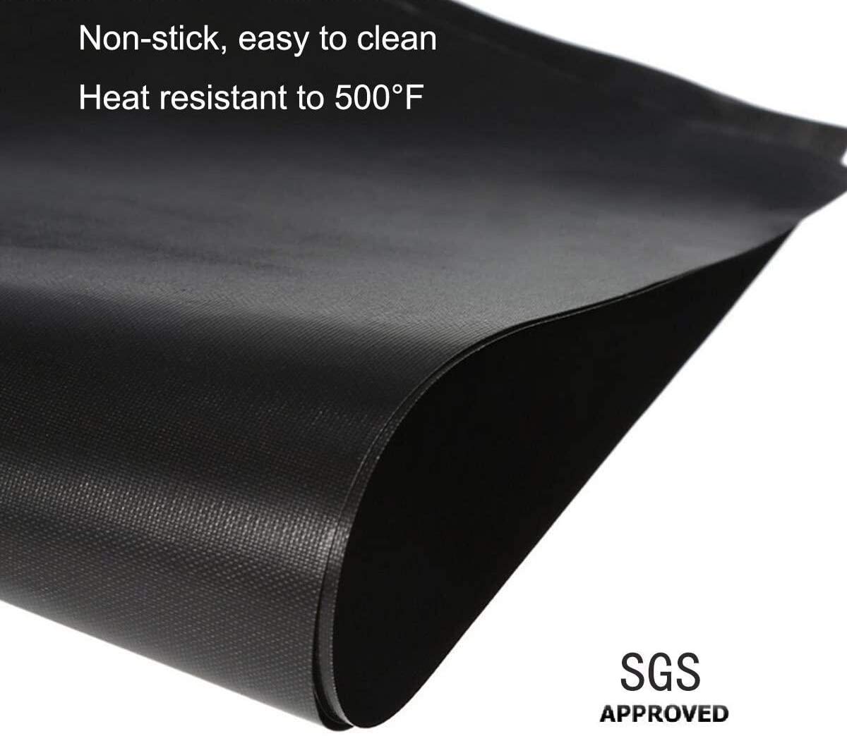 Stove Burner Covers - Gas Stove Protectors Black 0.2mm Double Thickness, Reusable, Non-Stick, Fast Clean Liners for Kitchen/Cooking. Stove top Covers Gas Burners Size 10.6" x 10.6" BPA Free(8 Packs)
