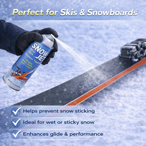 Jet Snowblower Spray - Durable Polymer Coating for Equipment Surfaces | Smooth-Flow Lubricant, 11 oz