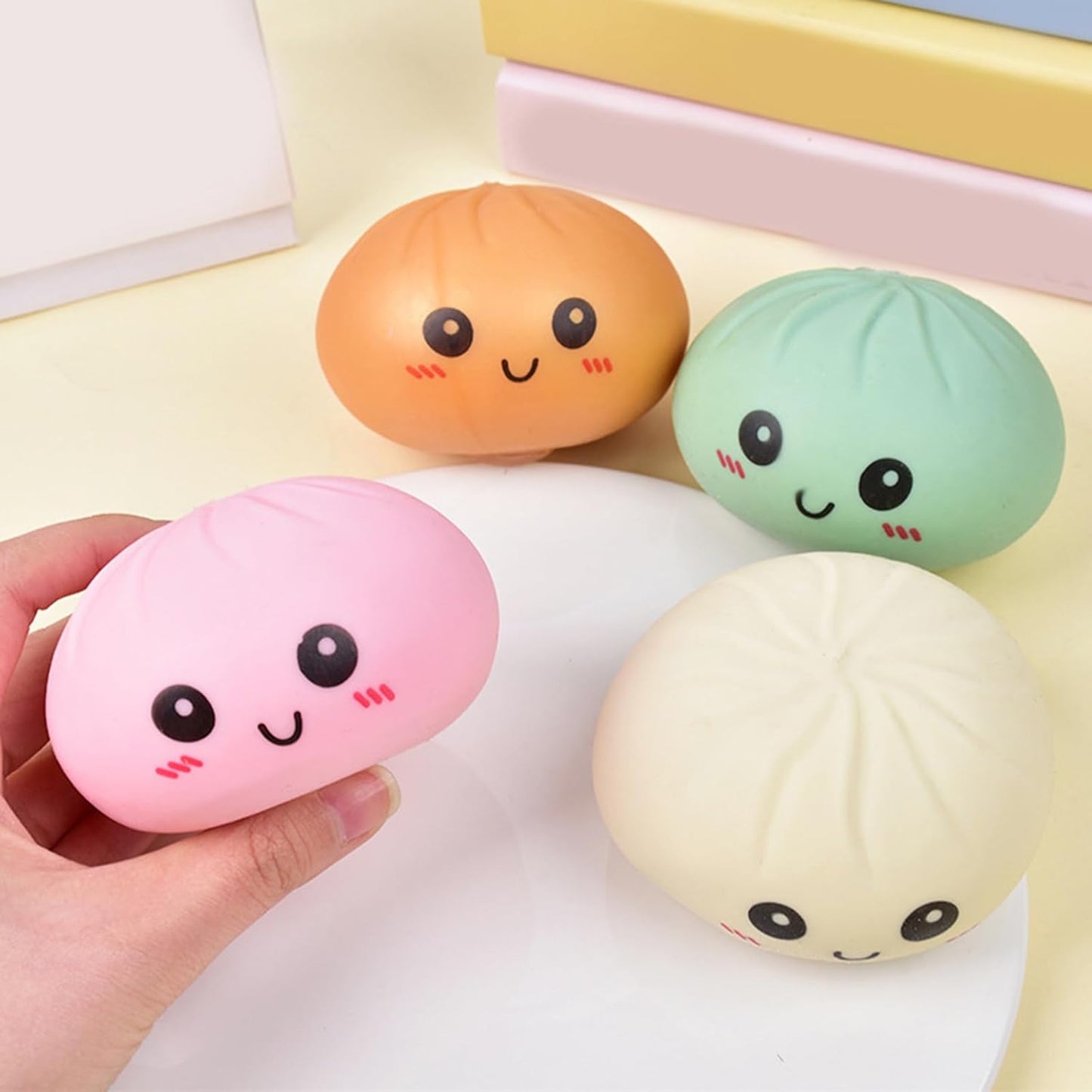 Squishy Dumpling | Mystery Box of Glittery Stress-Relief Squeeze Dumplings - Green
