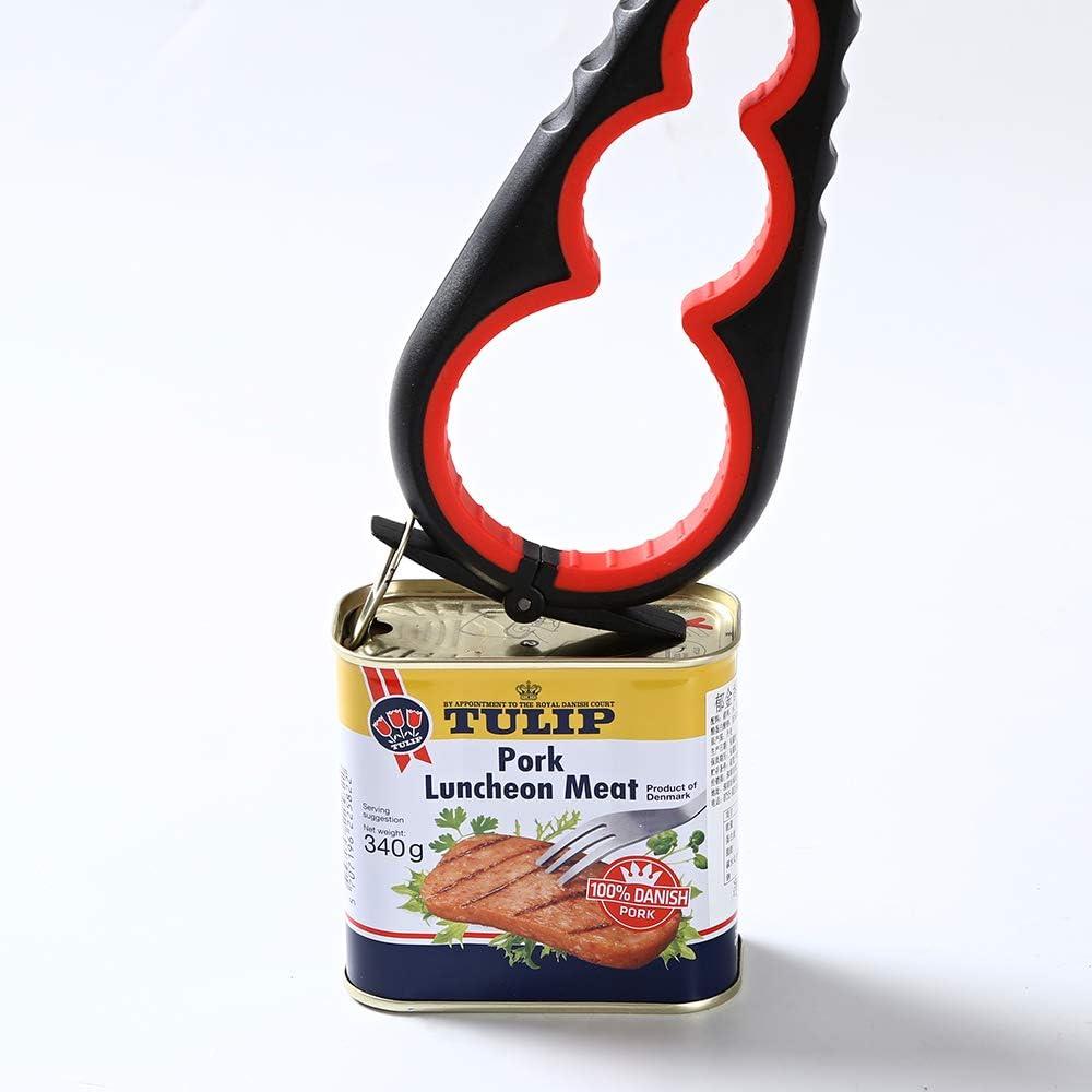 Skiennix Jar Opener - Effortless Grip for Seniors & Arthritis Relief | Black & Red Design
