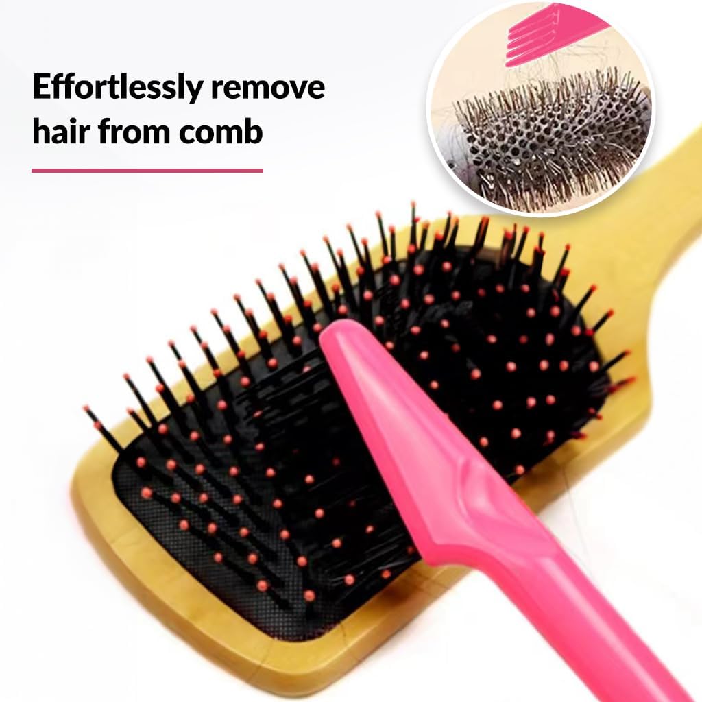 Skiennix Hair Brush Cleaner Tool - 2-in-1 Rake for Removing Tangled Hair & Dust | Ideal for Home & Salon Use