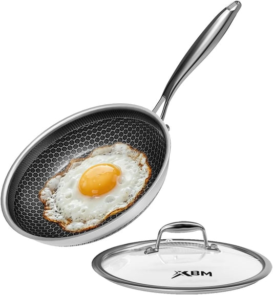 Skiennix Nonstick Frying Pan - 7-Inch Durable Stainless Steel Skillet | Induction Compatible, PFOA-Free, Scratch-Proof, Dishwasher & Oven Safe