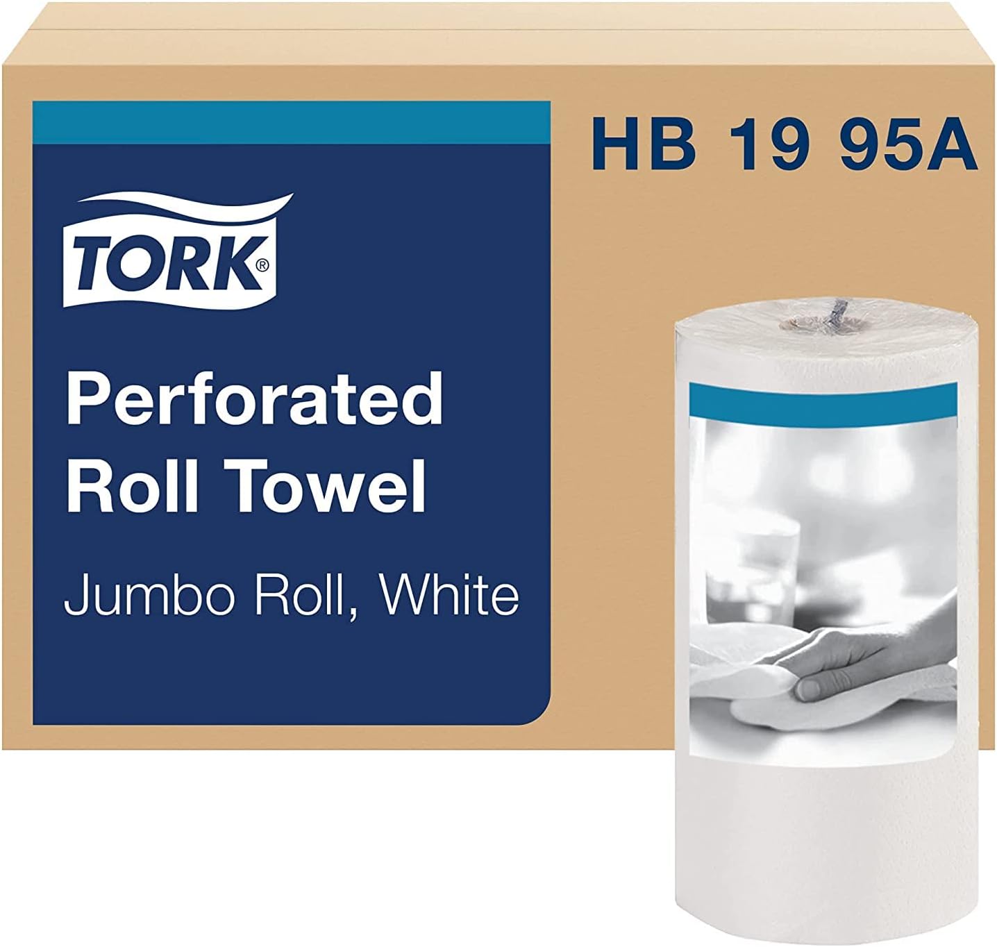 Universal Perforated Towel Roll - Two-Ply, 11 x 9 Inches, White, 210 Sheets Per Roll