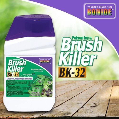 Bonide Poison Ivy & Brush Killer Concentrate - Effective 16 oz. Solution for Tough Weeds