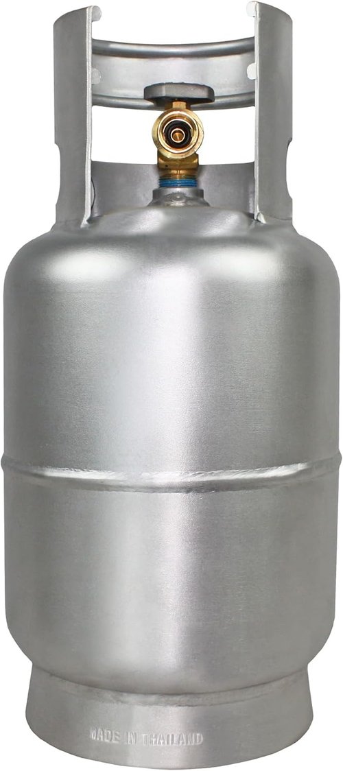 Flame King 10LB Aluminum Propane Tank - Lightweight, Corrosion-Resistant Design for Grills & Outdoor Use