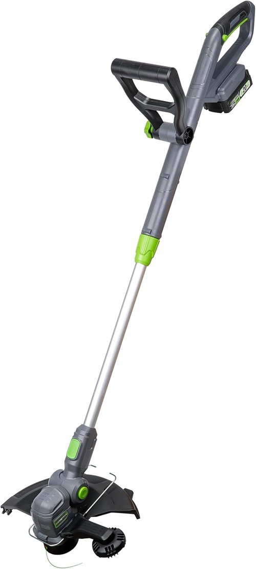 Genesis G20MAX 20V String Trimmer & Edger - 12" Electric Weed Wacker with Adjustable Height & Pivoting Head, 2.0Ah Battery & Quick Charger