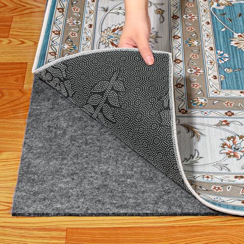 8' x 10' Waterproof Rug Pad Non-Slip Felt Underlay for Hardwood Floors - Thin
