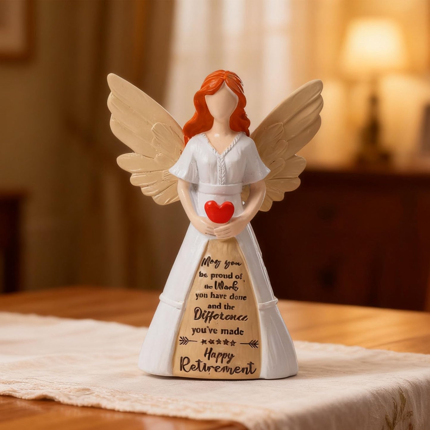 Retirement Gift for Women | Handcrafted 8" Retirement Angel Figurine - Perfect for Coworker Celebrations