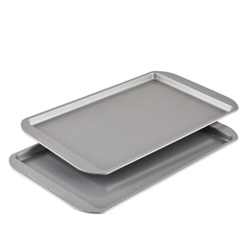 Farberware Nonstick Bakeware Set, Nonstick Cookie Sheets / Baking Sheets - 2 Piece, Gray