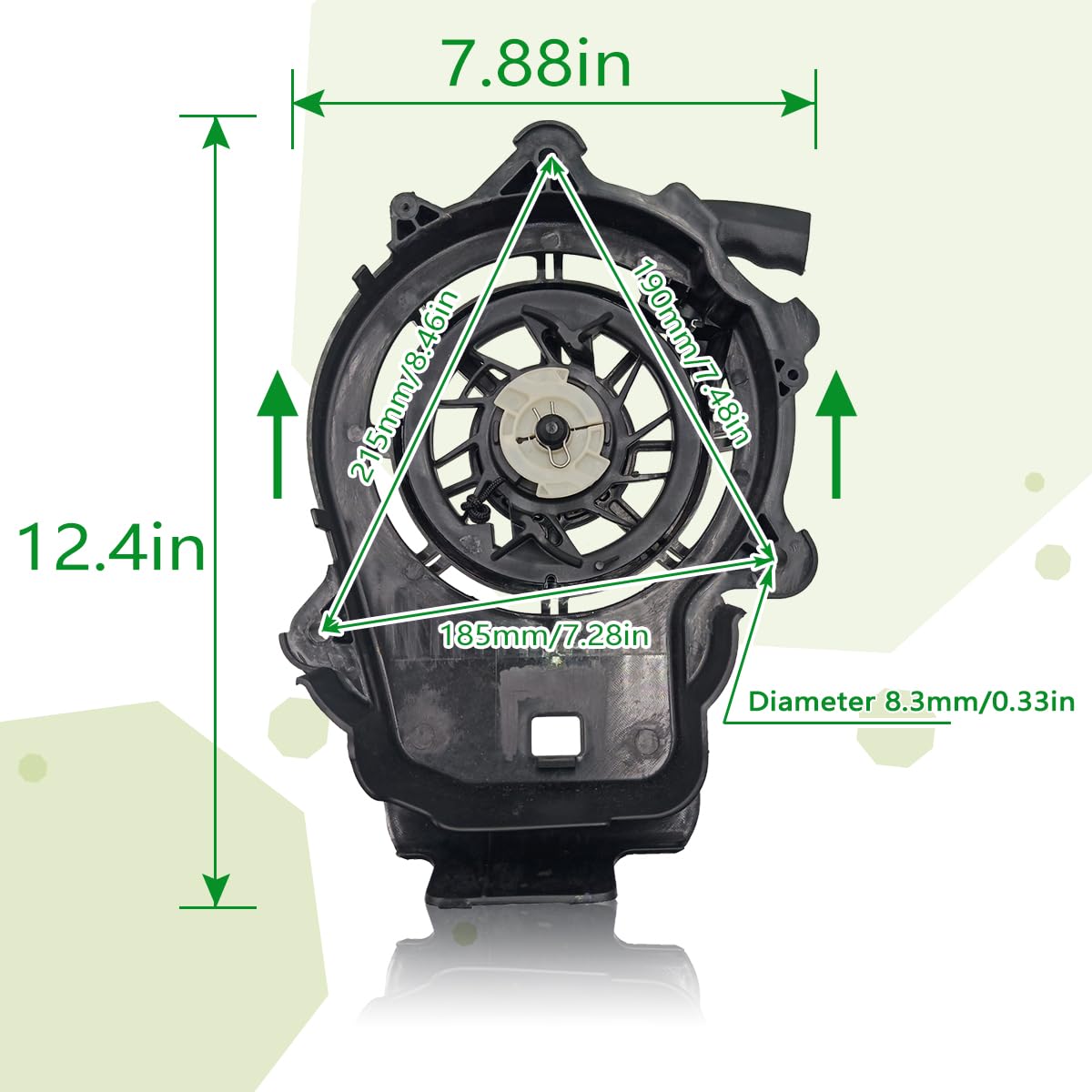 Rewind Starter 594062 - Recoil Starter Pull Start for Lawn Mowers | Fits 093J02, 103M02, 103M05, 103M0B, 104M02