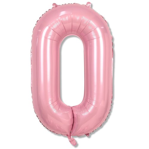 40 Inch Pearl Pink Large Letter Balloons - A to Z, Self Inflating Pink Foil Alphabet O Mylar Balloons for Girls' Birthday Party & Anniversary Decorations