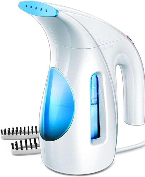 HiLIFE Portable Handheld Clothing Steamer - 700W Quick Wrinkle Remover, 240ml Capacity | Maya Blue