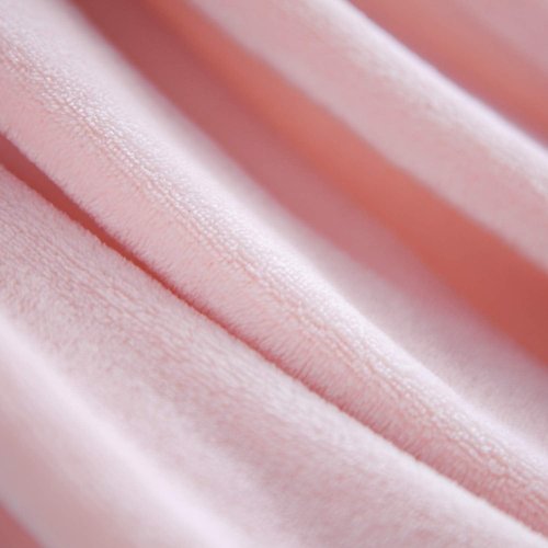 Bedsure GentleSoft Fleece Blanket - Cozy Pink Queen Size Plush Throw, Lightweight Microfiber 90x90 Inches