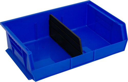 Akro-Mils Plastic Length Dividers - Custom Storage Inserts for AkroBins | 6-Pack, Black