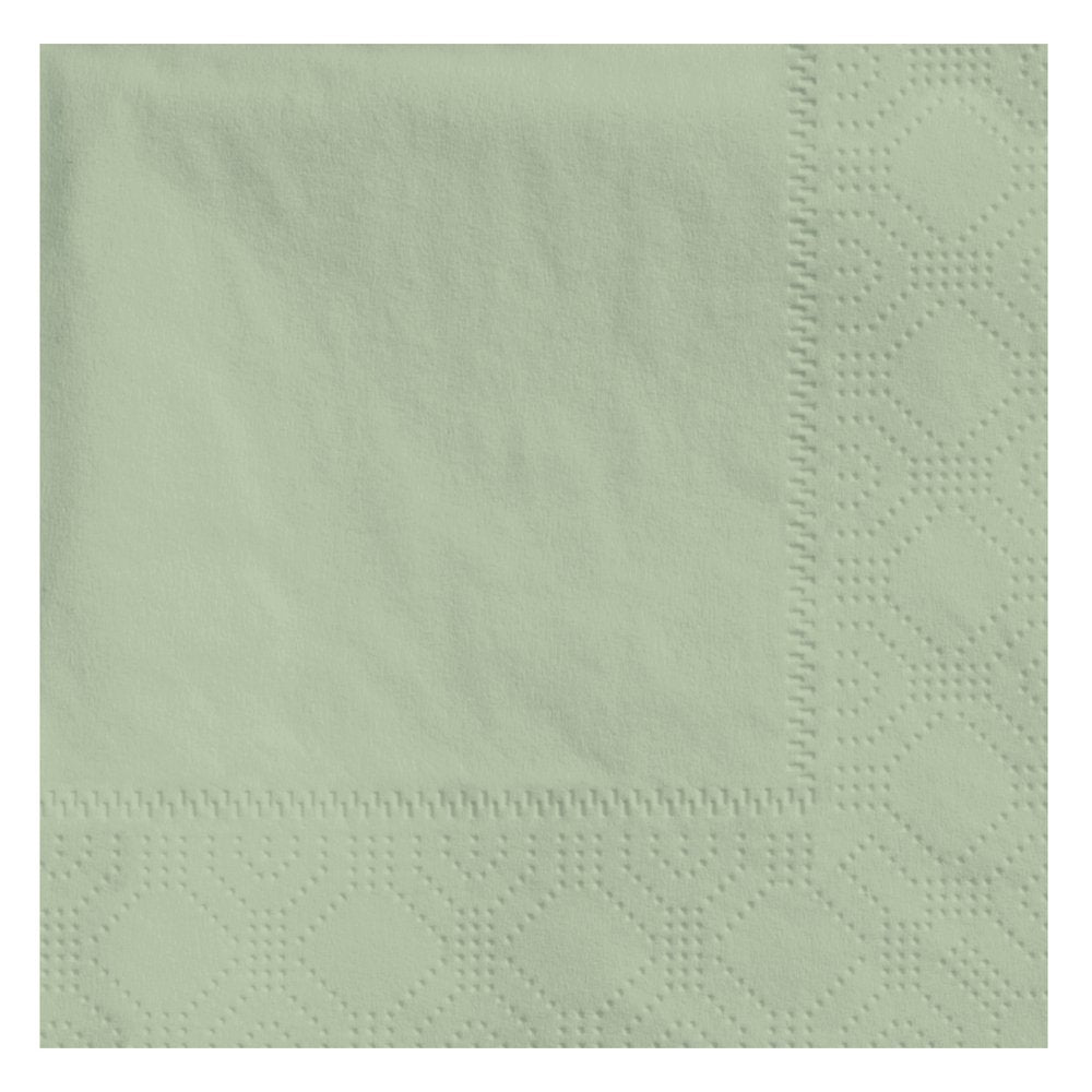 Hoffmaster 180346 Beverage Napkin, Regal Embossed, 2-Ply, 1/4 Fold, 9-1/2" Length x 9-1/2" Width, Soft Sage (4 Packs of 250)