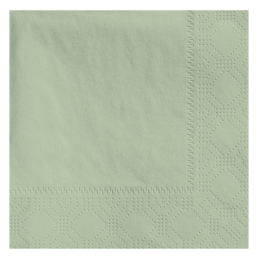 Hoffmaster 180346 Beverage Napkin, Regal Embossed, 2-Ply, 1/4 Fold, 9-1/2" Length x 9-1/2" Width, Soft Sage (4 Packs of 250)