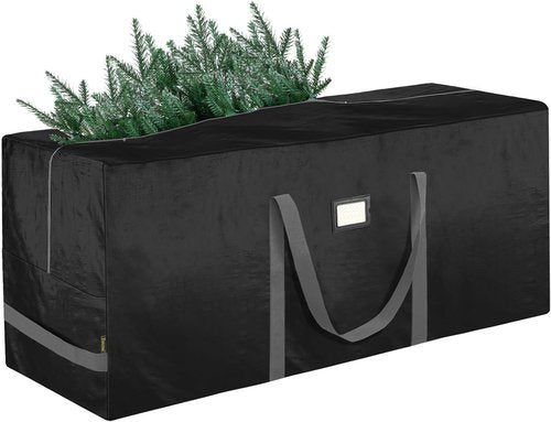BALEINE Extra Large Christmas Tree Storage Bag - Heavy Duty, Reinforced Handles & Dual Zippers (7.5 ft, Black)