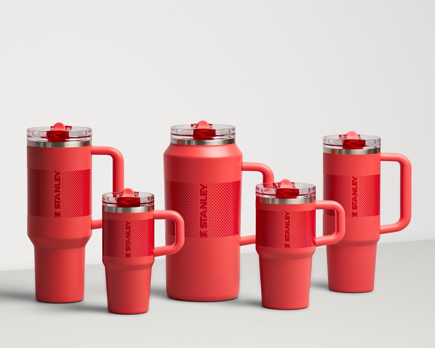 Stanley Quencher ProTour Flip Straw Tumbler with Leakproof Lid 64 oz | Built-In Straw and Handle | Large Capacity for Travel & Sports | Insulated Stainless Steel Cup | BPA-Free | Hot Coral Fade