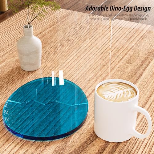 Leadiy Acrylic Coaster Decorative Plates, Irregular Bar Drink Coaster, Clear Cloud Shape Coffee Cup Coaster, Perfect for Tabletop Protection and Accessories Display.(Iridescent)