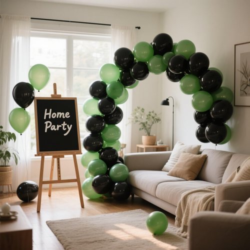 Black Balloons 100 Pack - 12 Inch Matte Latex Helium-Ready for Elegant Birthday & Wedding Decor