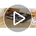 Kitstorack 4 Pack Gray Under Bed Storage Containers with Wheels & Clear Window