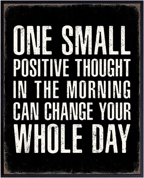 Farmhouse Style Black Office Decor - Inspirational Quotes Posters for Personal Growth | Motivational Wall Art