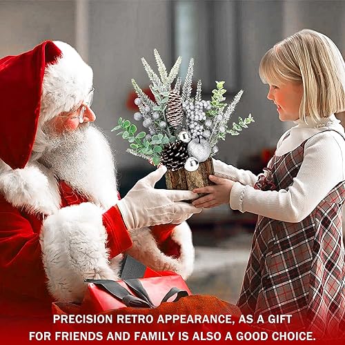 Small Christmas Tree Tabletop Artificial Mini Decorations with