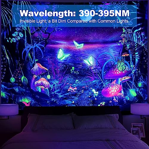MELPO 30W LED Black Light Flood Light Outdoor for Glow Party, Neon & UV Effects - Variation 4