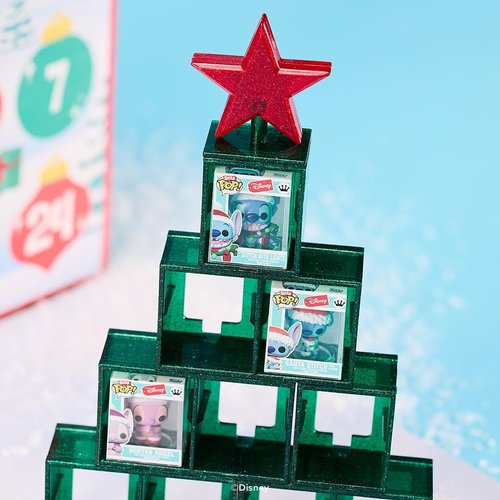 Funko Pop! Bitty Countdown Calendar - Stitch Holiday Surprise - 24 Collectible Vinyl Mini Figures | Perfect Gift for Kids