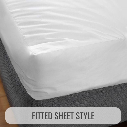 DMI Waterproof Mattress Protector - Noiseless Plastic for Ultimate Comfort | 36x80x6 Inch, White